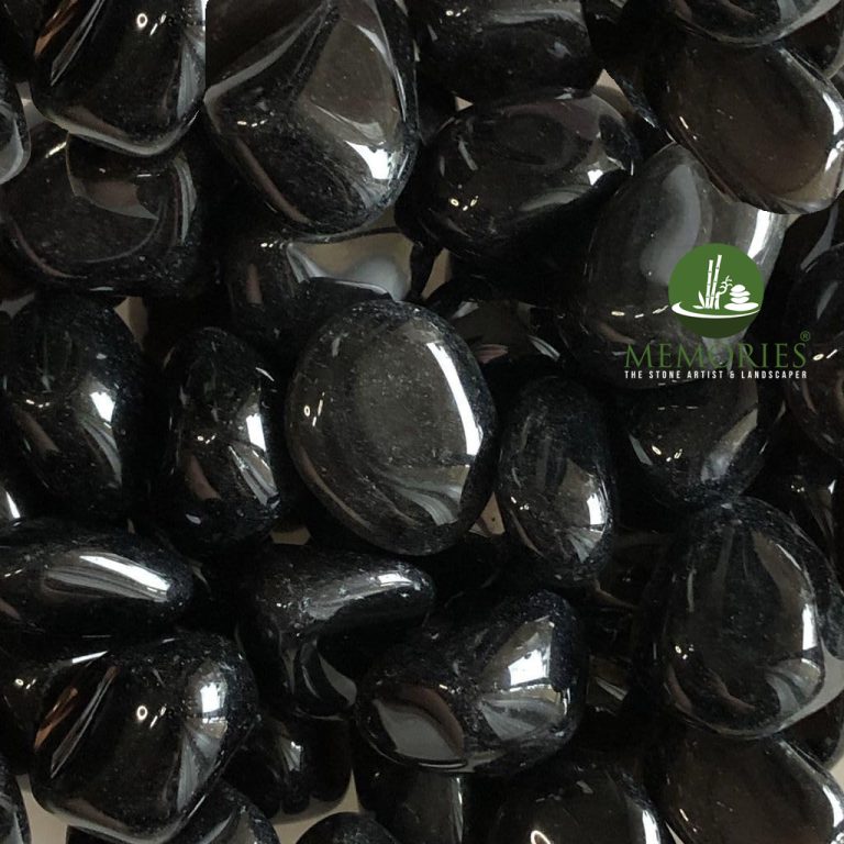 Polished Black Pebbles 22