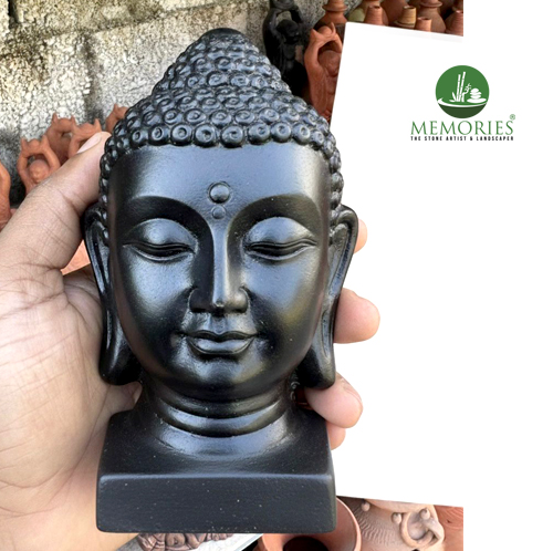 Buddha Clay Head Statue