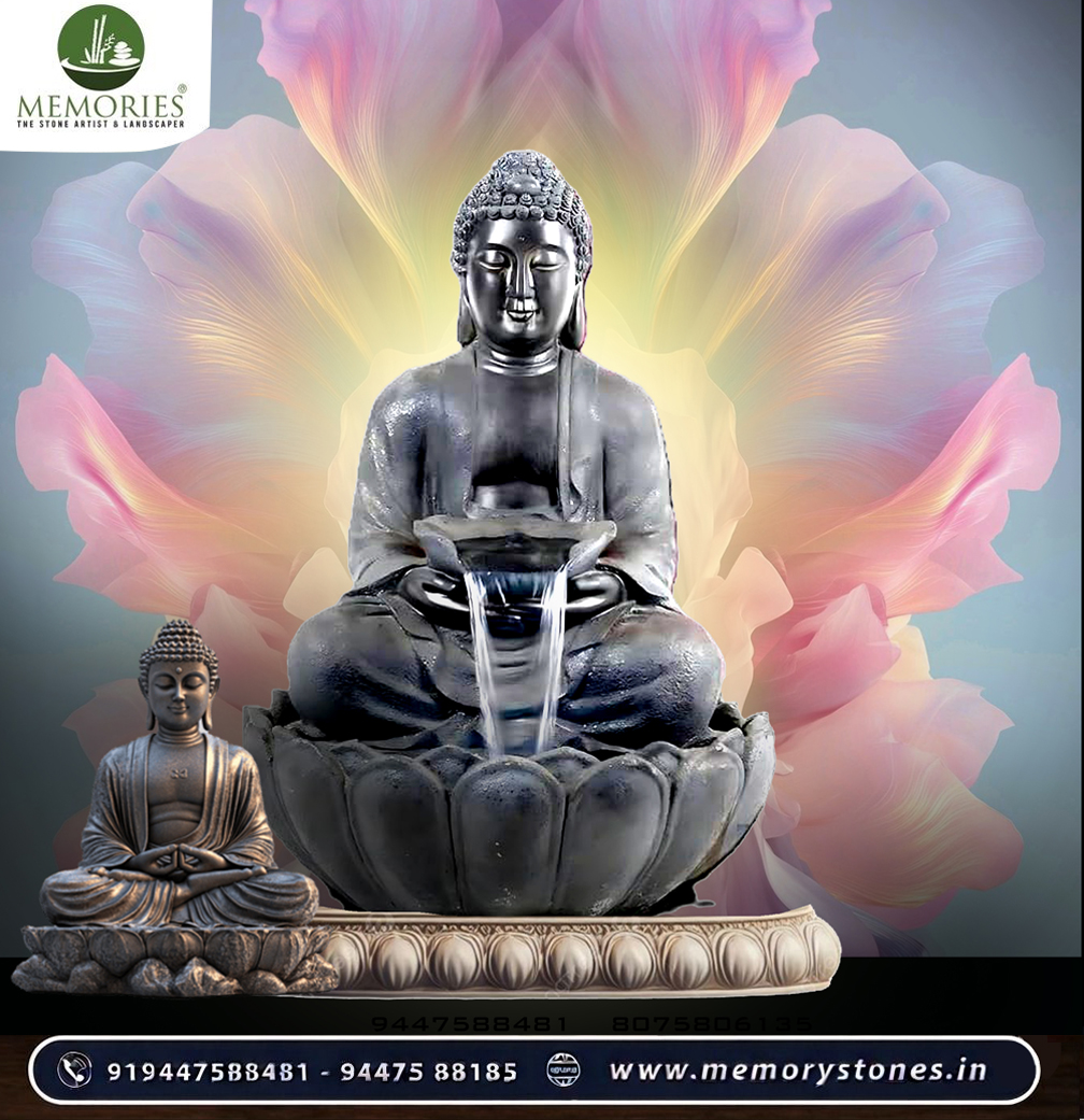 Buddha Water Fountain Fiber 2.9 Feet - Image 2